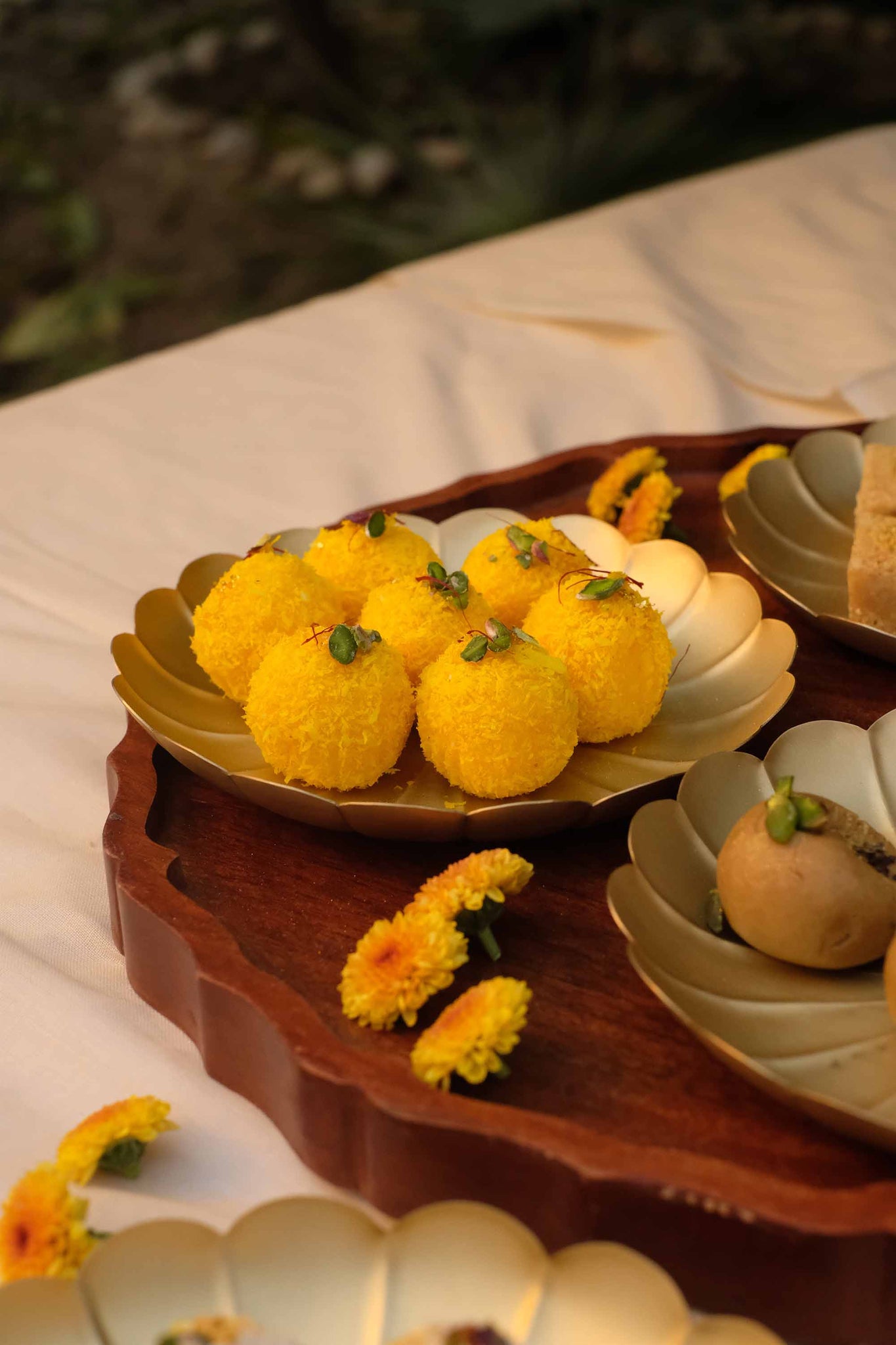 Kesar Coconut Ladoo